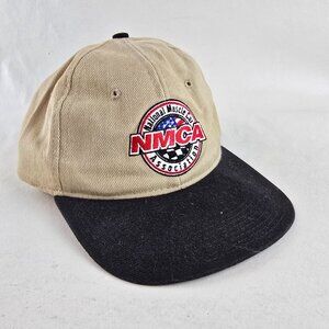 NMCA Hat Beige Kudzu NMCA Hat Made In USA Adjustable Snapback Vintage Racing Cap